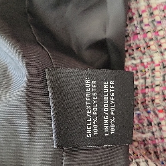 BAGATELLE COLLECTION Plus Boxy Fit Boucle Blazer, 1X, Pink multi, NWT - Picture 13 of 14